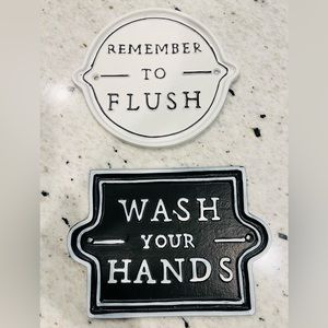 Hearth & Hand with Magnolia bathroom wall signs